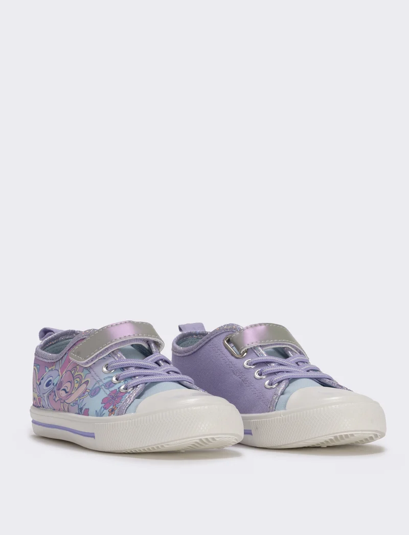 Scarpa in tela lilla Stitch&Angel bambina - Lilla