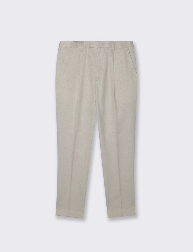 Pantaloni Oxford Formal Fit con Tasche - Beige