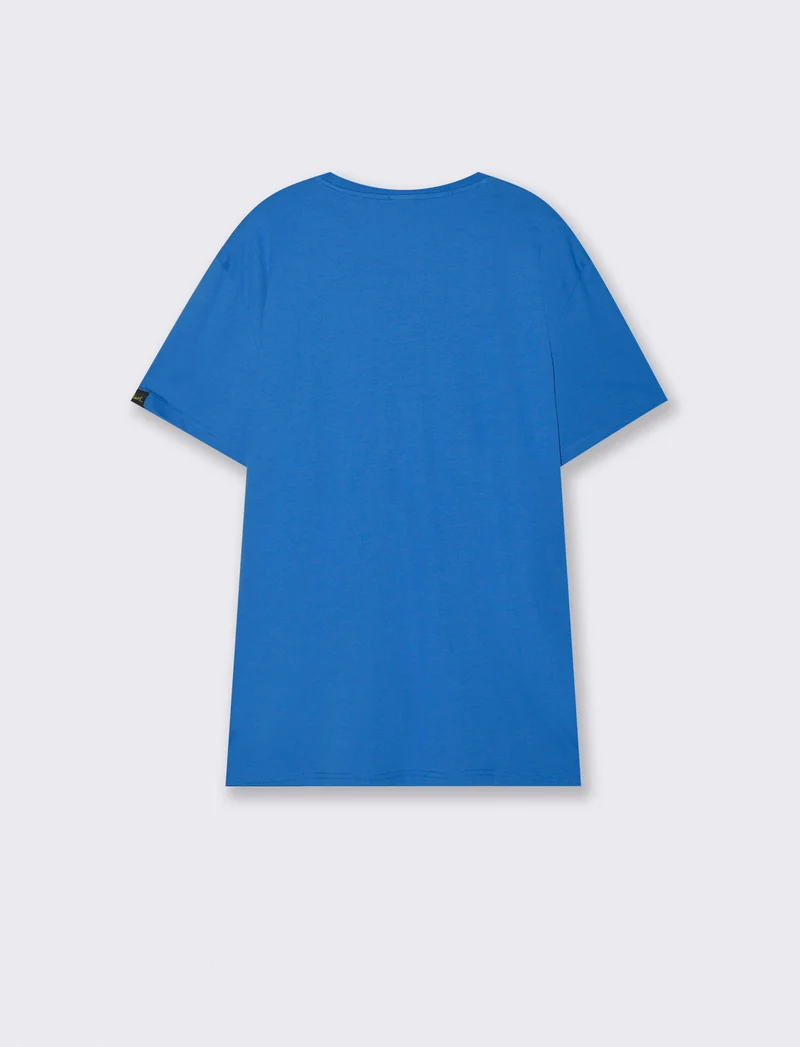 T-Shirt The Simpsons girocollo cotone - Blu