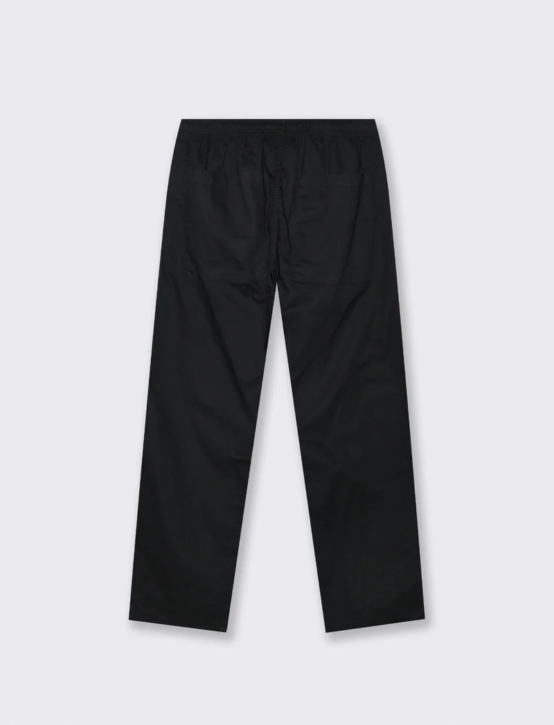 Pantalone in Cotone Regular Fit con Tasche - Nero