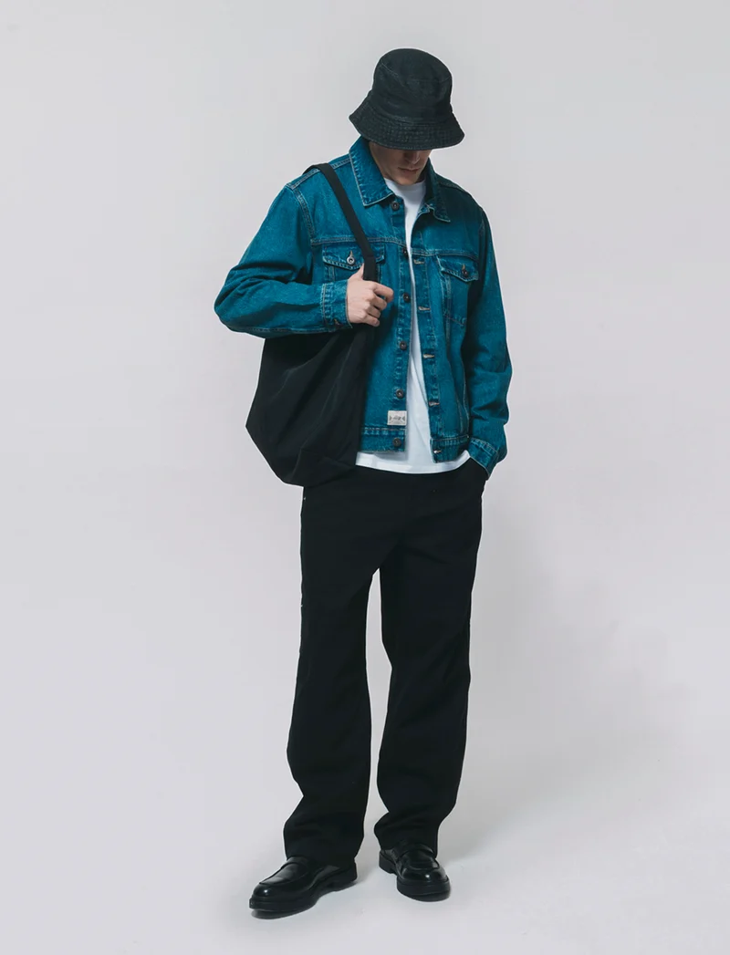 Giubbotto in denim effetto slavato - Denim