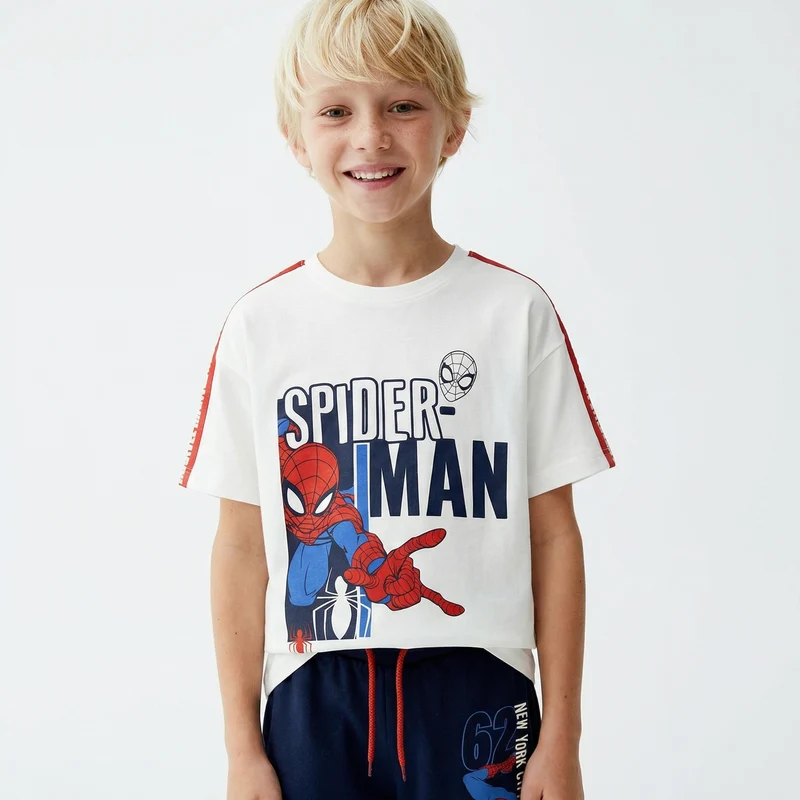 T-shirt Spider Man per giovani fan - Bianco