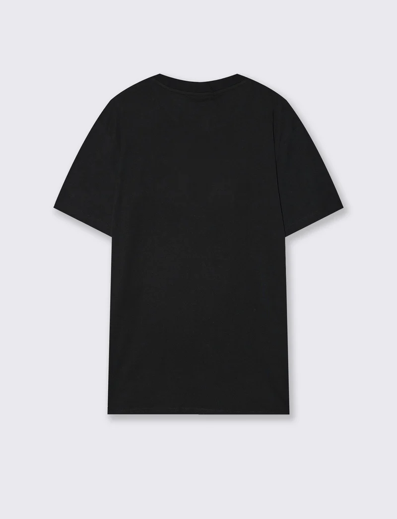 T-Shirt Nirvana Girocollo Maniche Corte - Nero