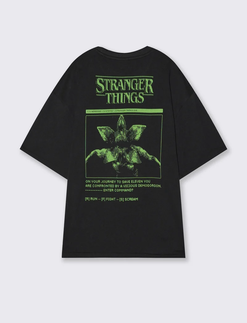 T-shirt Stranger Things con stampa esclusiva - var 2