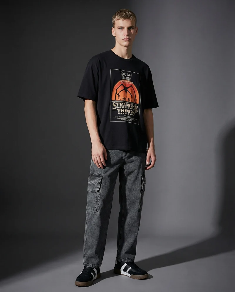 T-shirt Stranger Things con stampa esclusiva - var 1