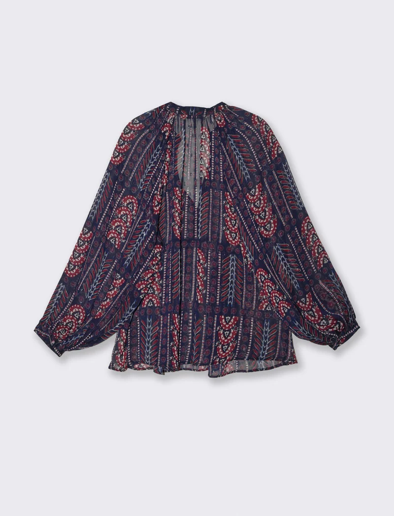 Blusa Manica Lunga Scollo a V - var 1