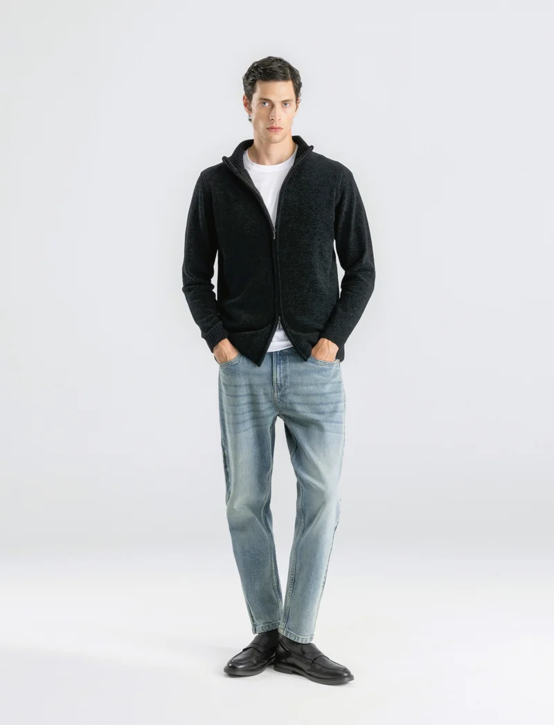 JEANS NEW CARROT FIT CON TASCHINO - Denim