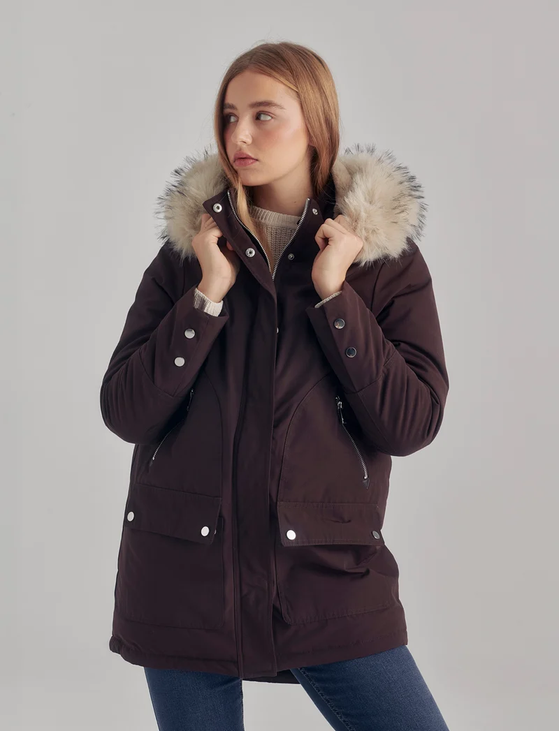 GIACCONE MODELLO PARKA - Moro