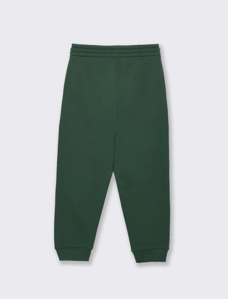 Jogger con Stampa Casual e Colorati - Verde abete