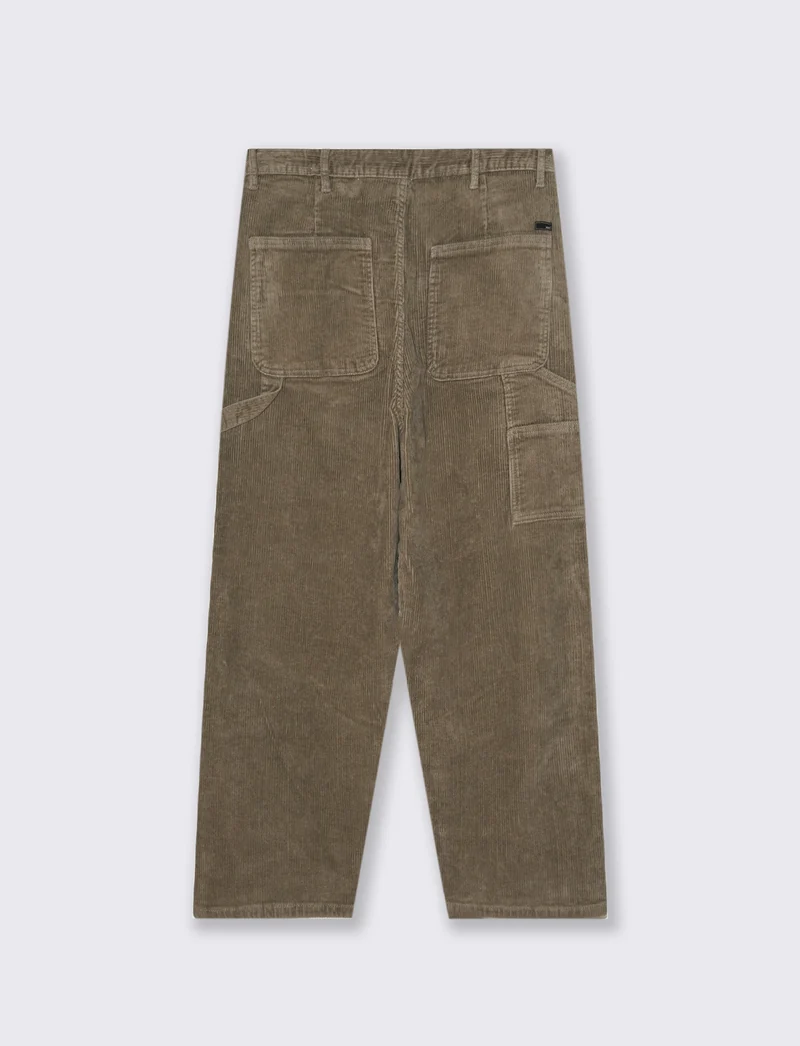 PANTALONI CARPENTER IN VELLUTO - Verde kaki