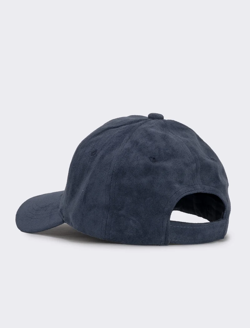 Cappello in suede per uomo baseball - Blu