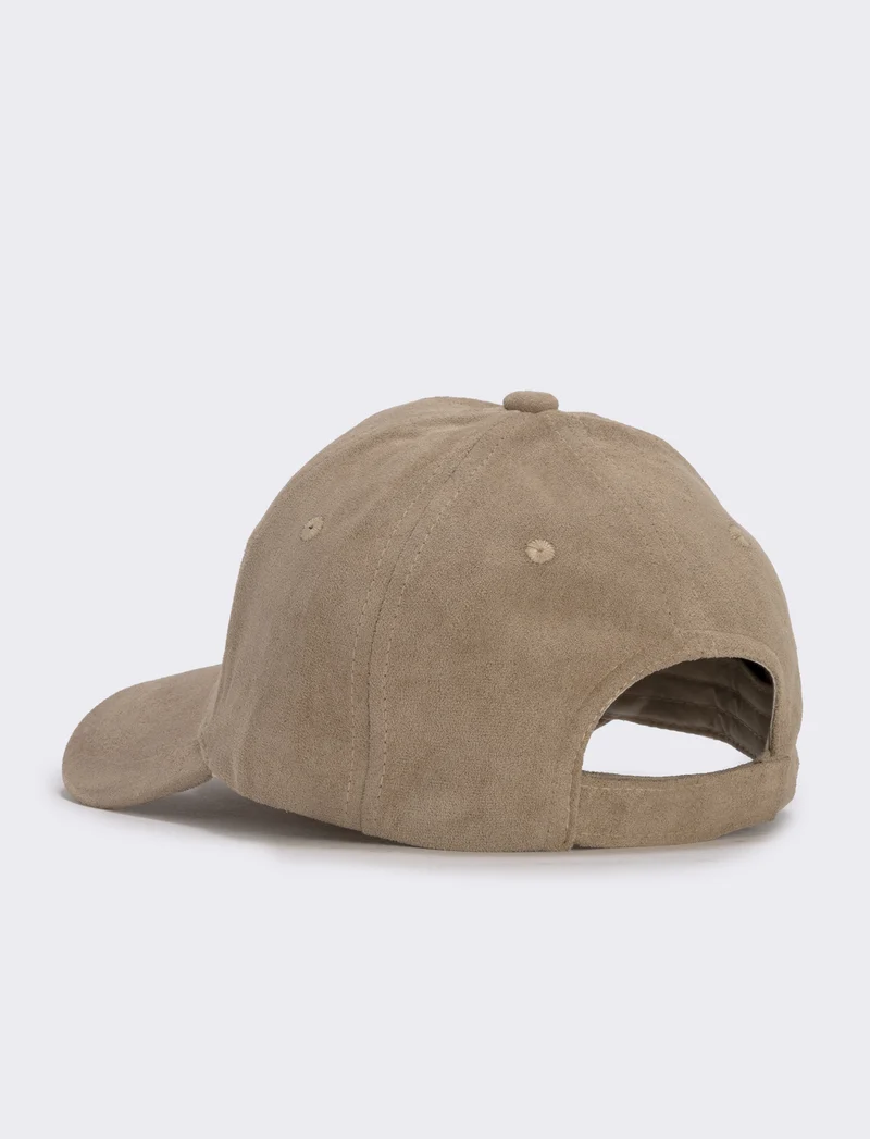 Cappello in suede per uomo baseball - Beige