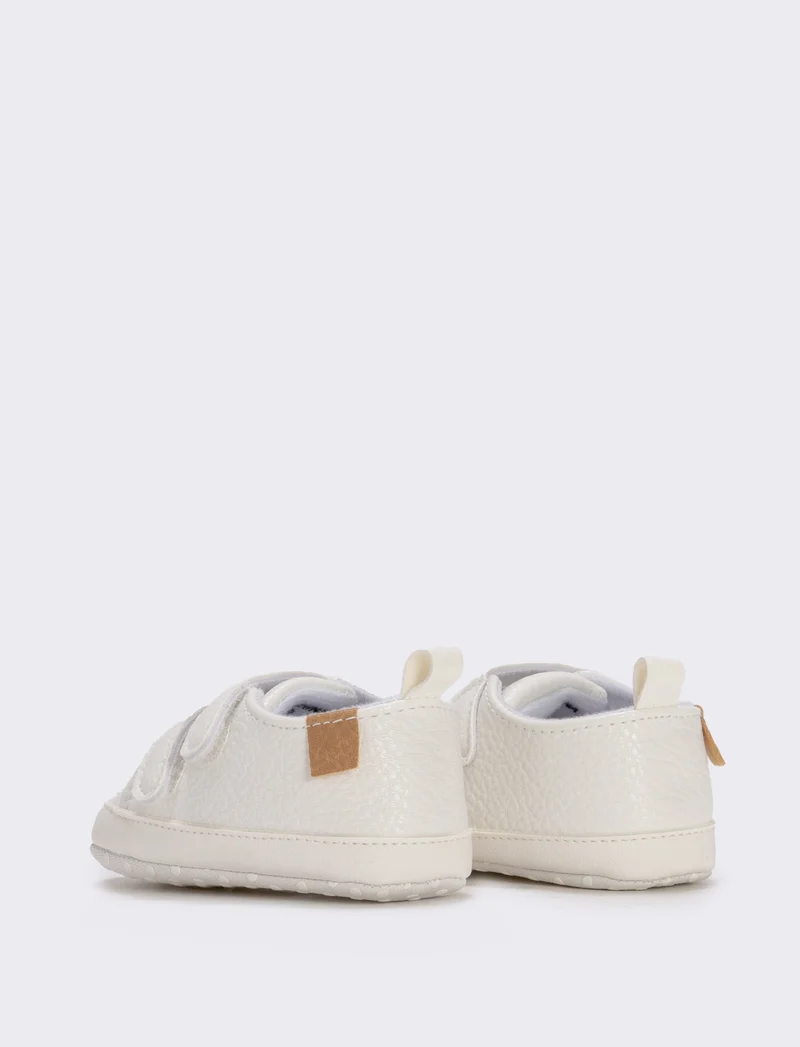 Scarpa da neonato bianca antiscivolo - Bianco