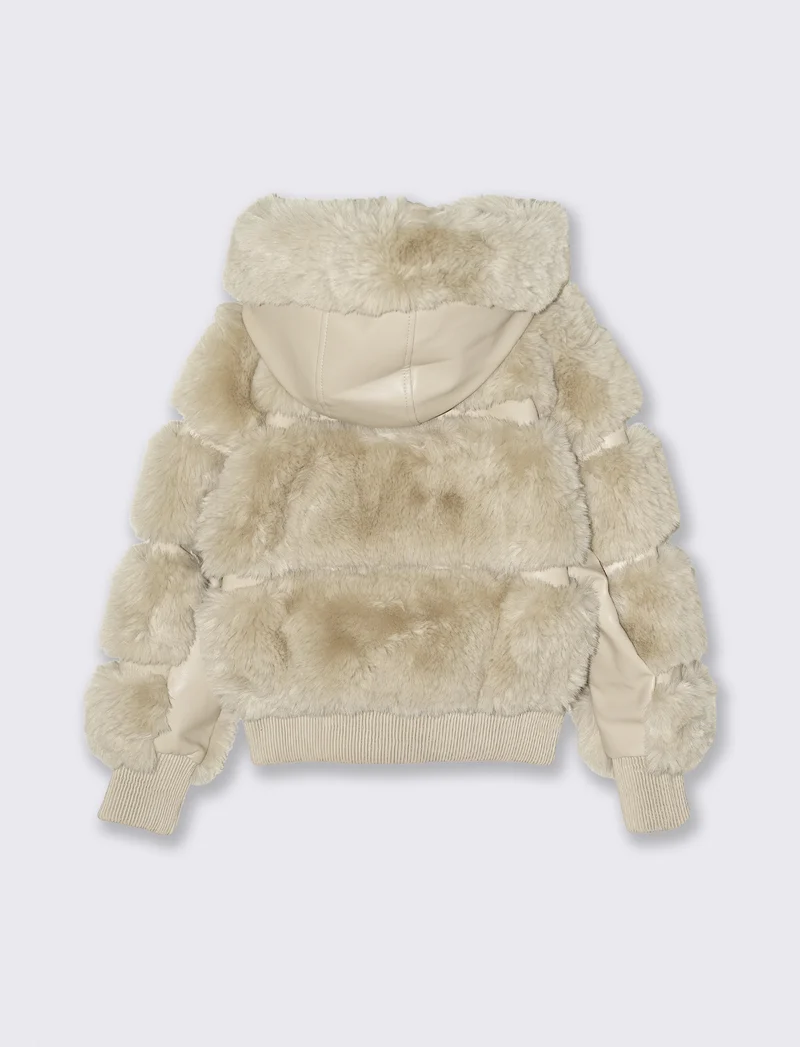 Giubbino con pelliccia - Beige