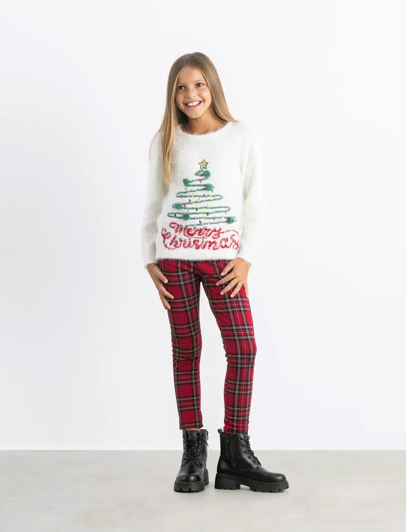 Leggings da bambina quadri - Fantasia
