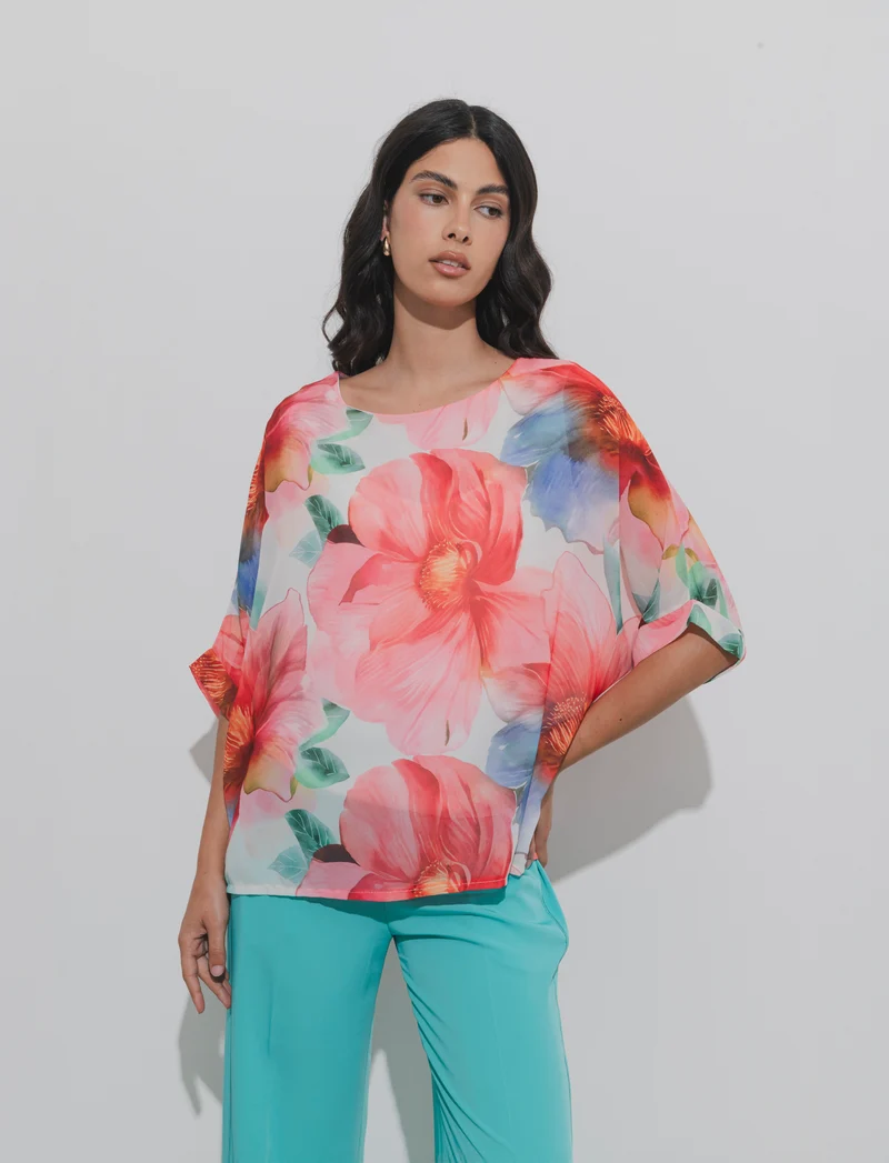 Casacca stampata da donna - Rosso