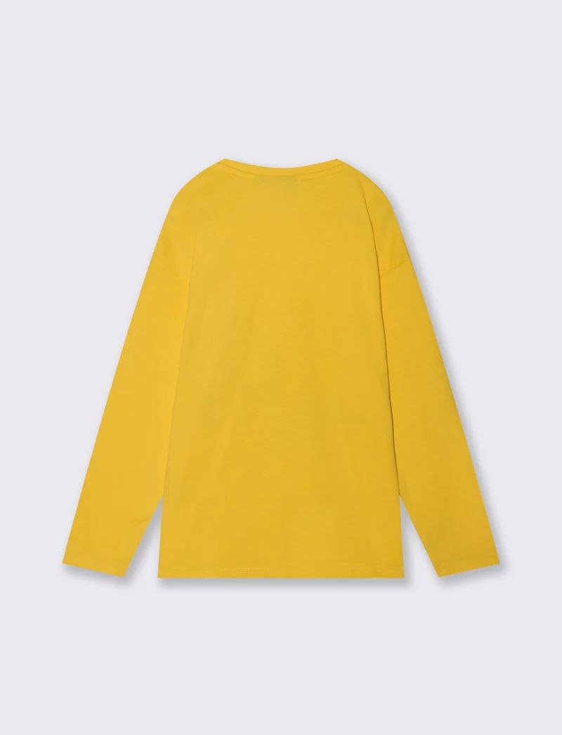 T-SHIRT PERSONAGGI POKEMON MANICA LUNGA - Giallo