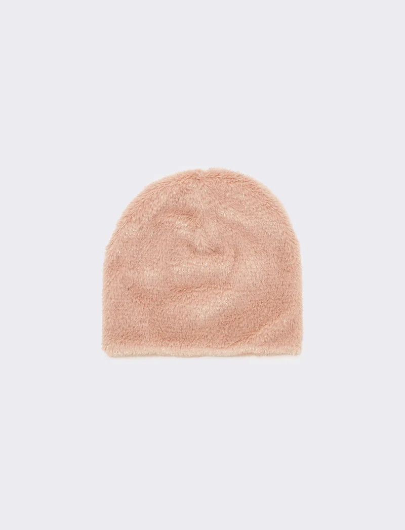 Set bambina collo cuffia acrilico - Rosa