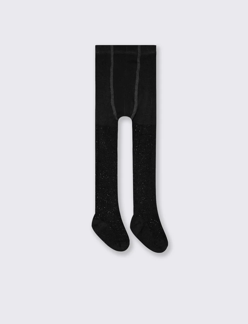 Calze con lurex - Nero