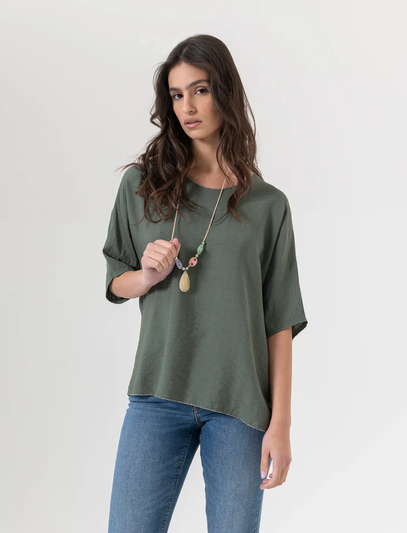 Tshirt over con dettagli in lurex per donna - Ve.milit.