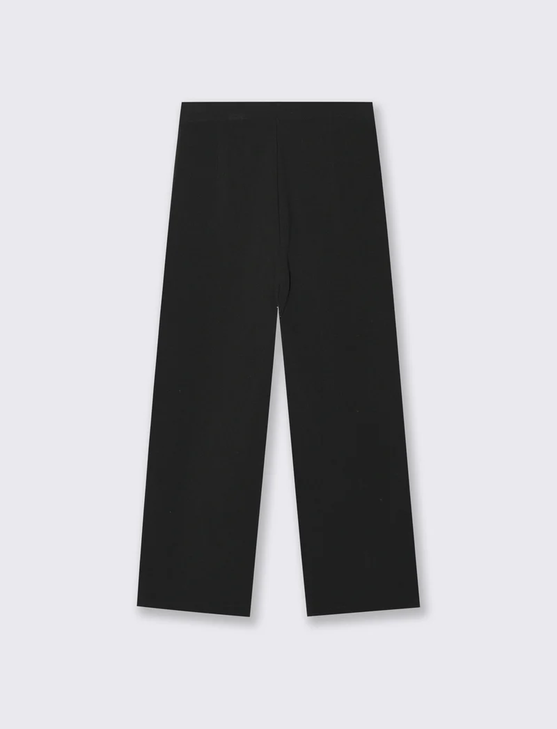 Pantaloni eleganti da bambina a gamba larga - Nero