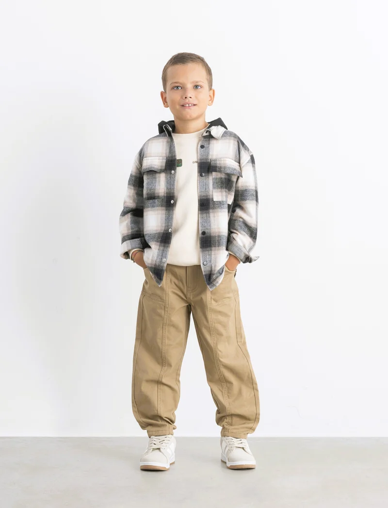 PANTALONI AMPI - Beige