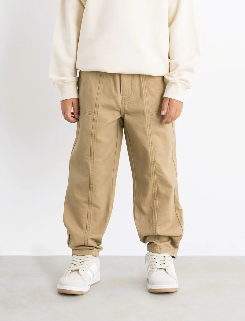 PANTALONI AMPI - Beige