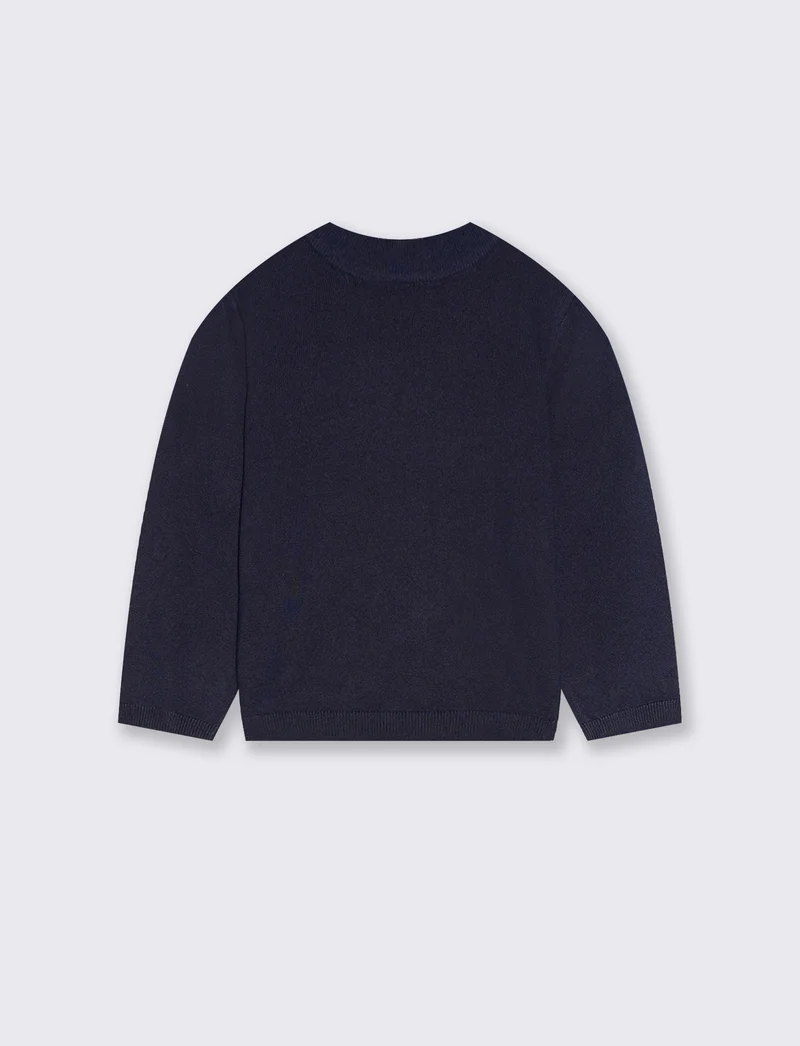 Maglia collo alto - Blu