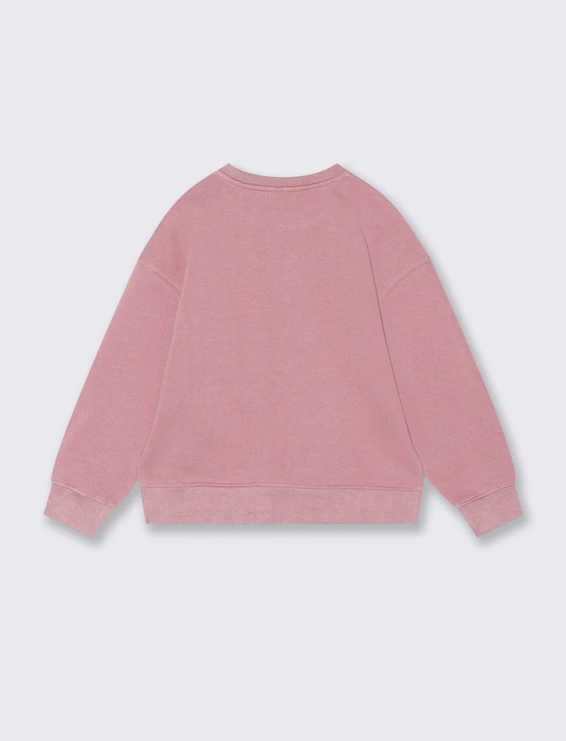 FELPA GIROCOLLO - Rosa cipolla