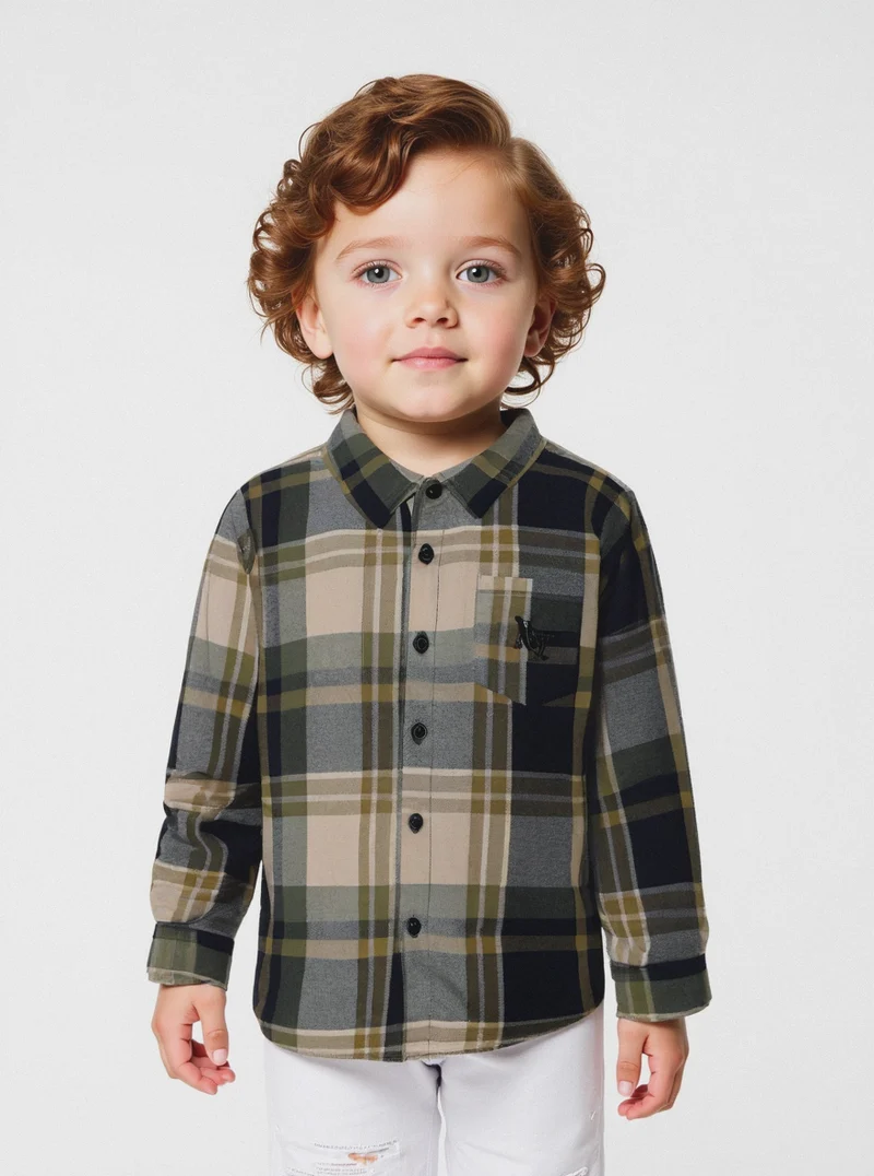 Camicia in flanella - Verde