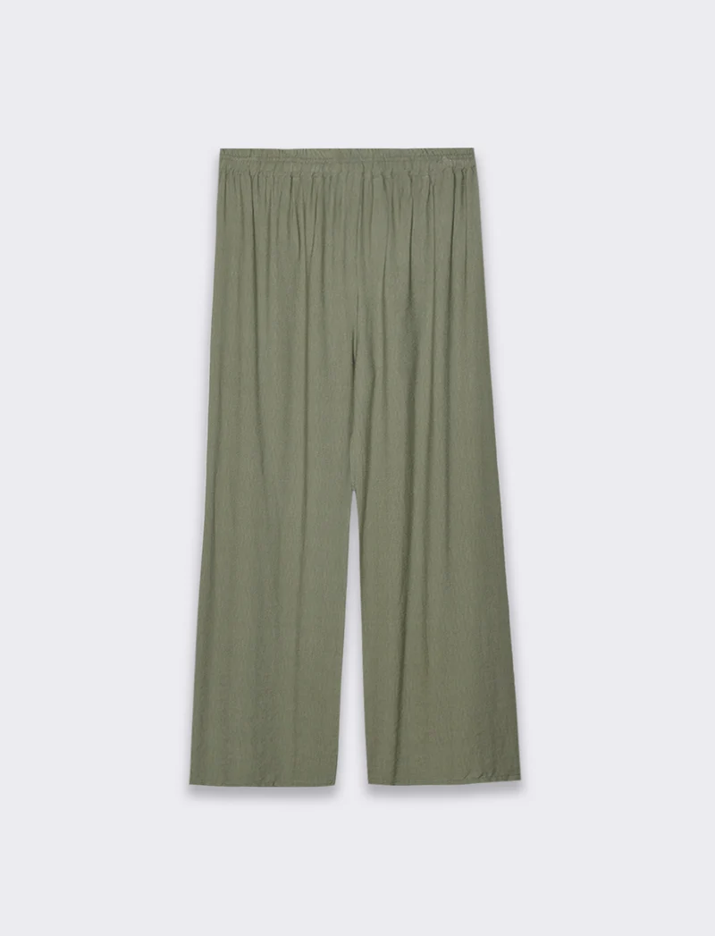 Pantalone con elastico e lacci in vita - Ve.milit.