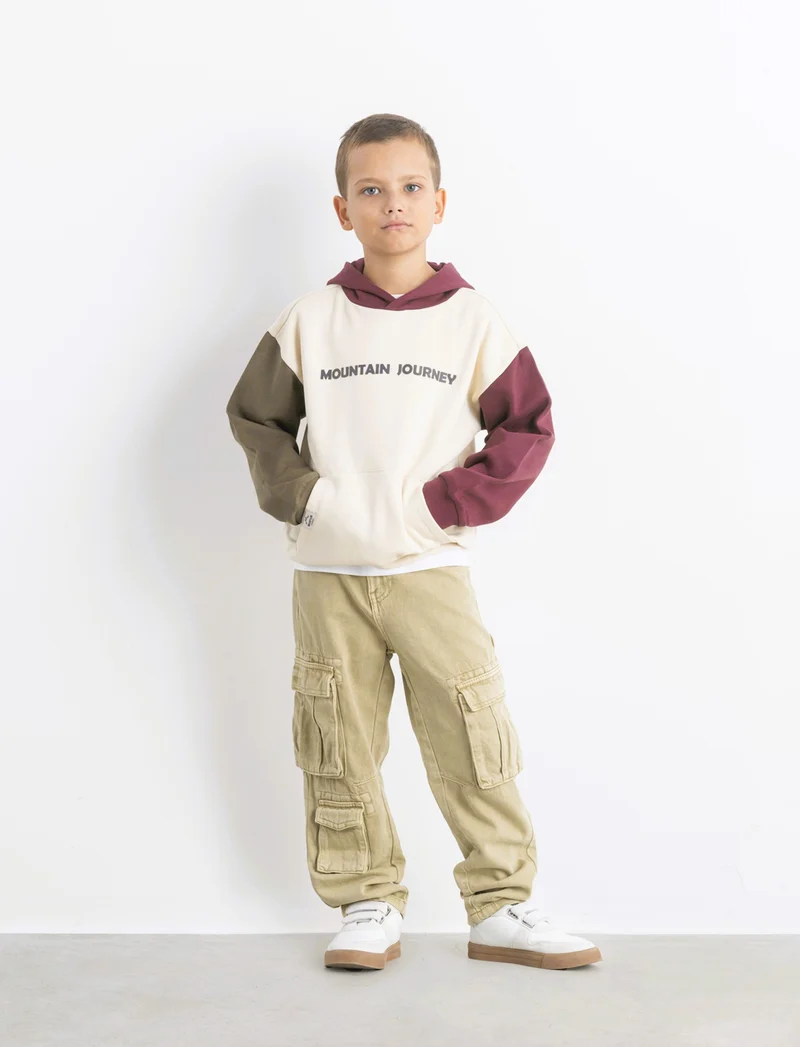 PANTALONI MULTITASCHE - Verde kaki