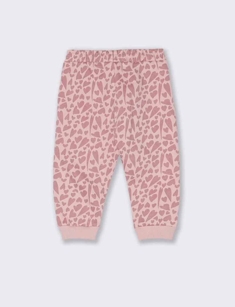 Jogger con stampa all over - Rosa