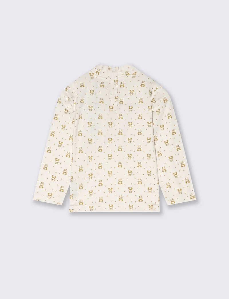 Lupetto con stampa in pasta - Bianco panna