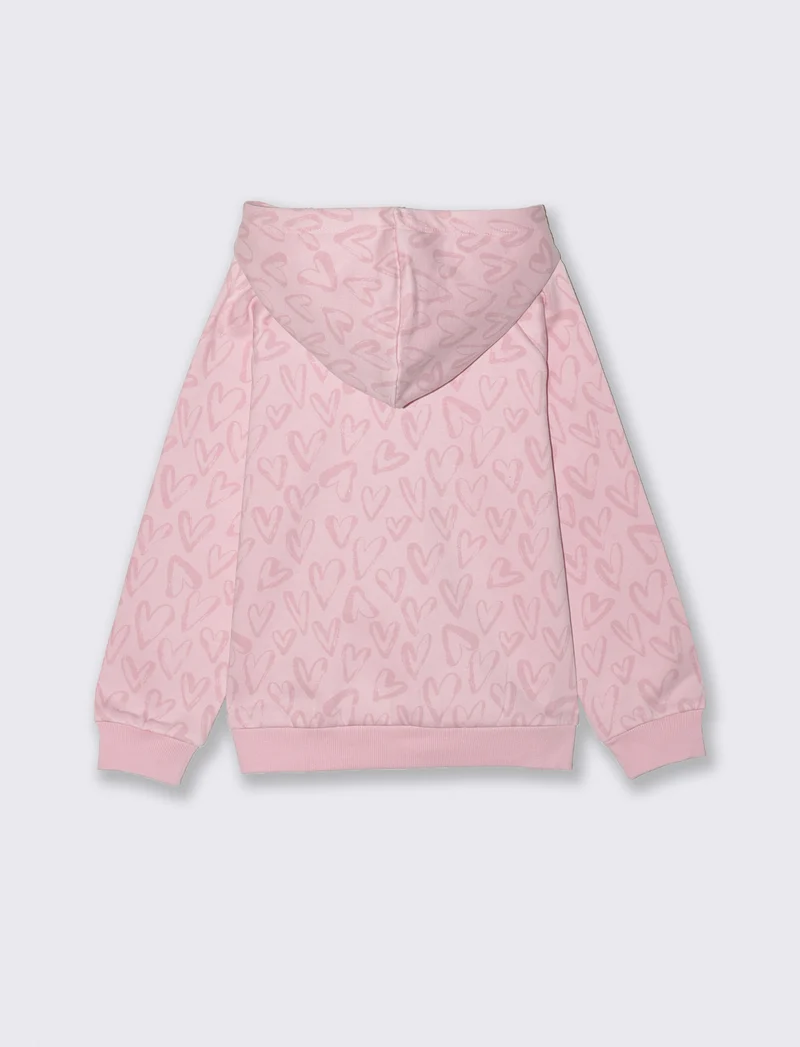 Felpa stampata - Rosa