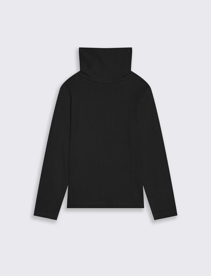 Maglia collo alto - Nero
