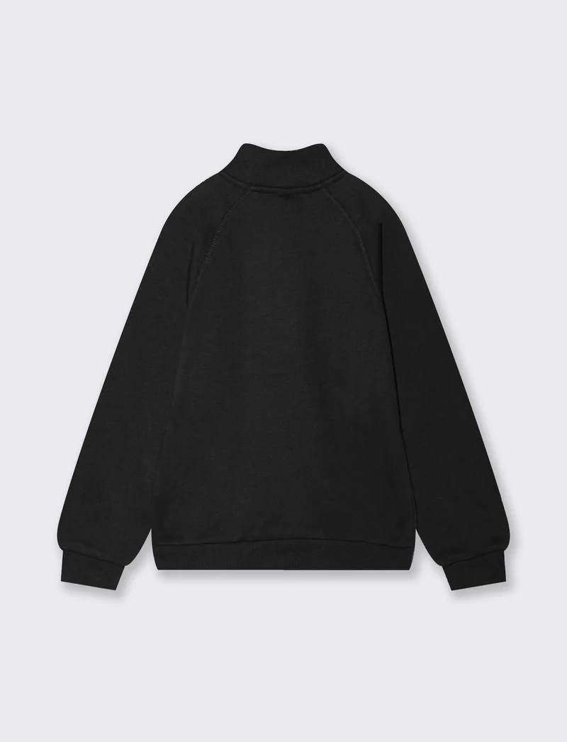 FELPA CON ZIP - Nero