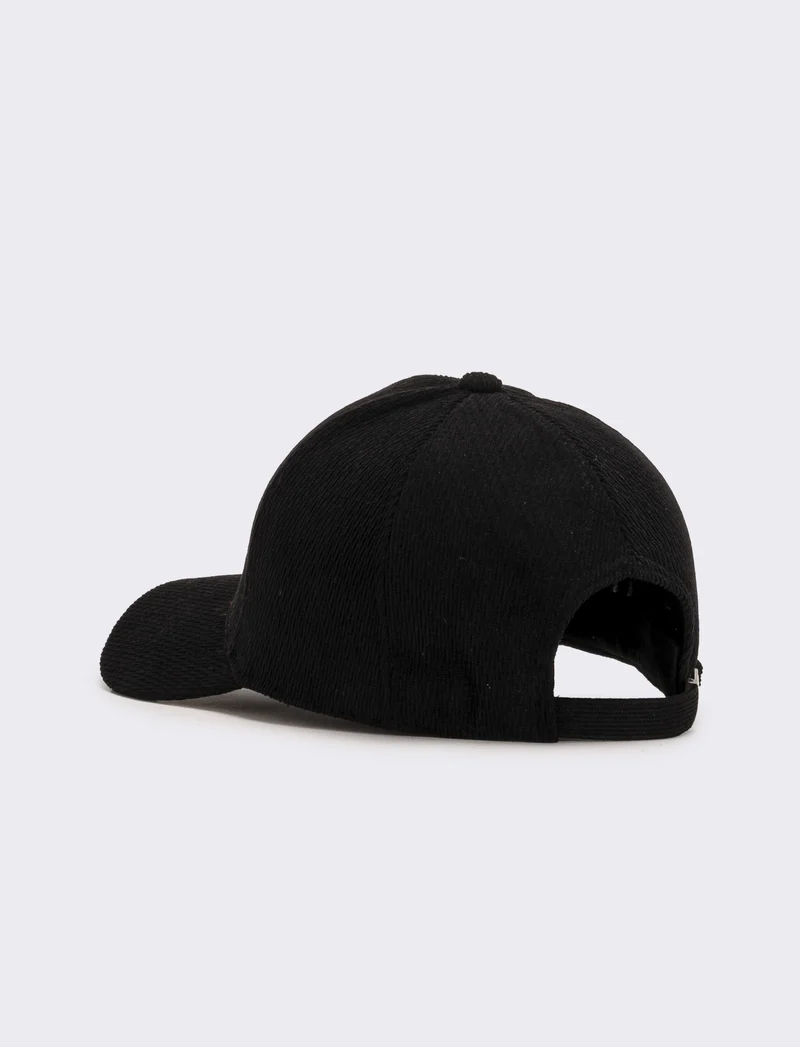 Baseball uomo in velluto a costine sottile - Nero