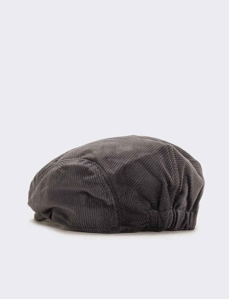 Cappello coppola in velluto uomo - Grigio