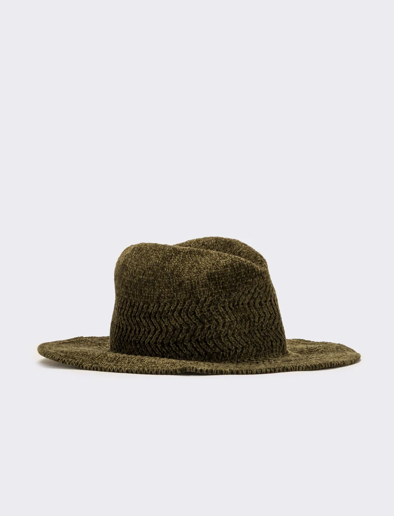 Cappelli cowboy in ciniglia traforato - Verde