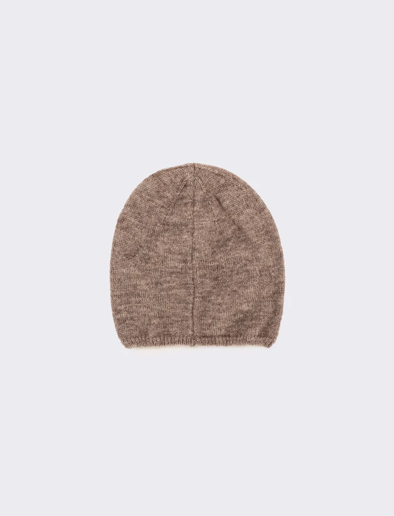 Cappello cuffia con fiocchetti velluto - Grigio