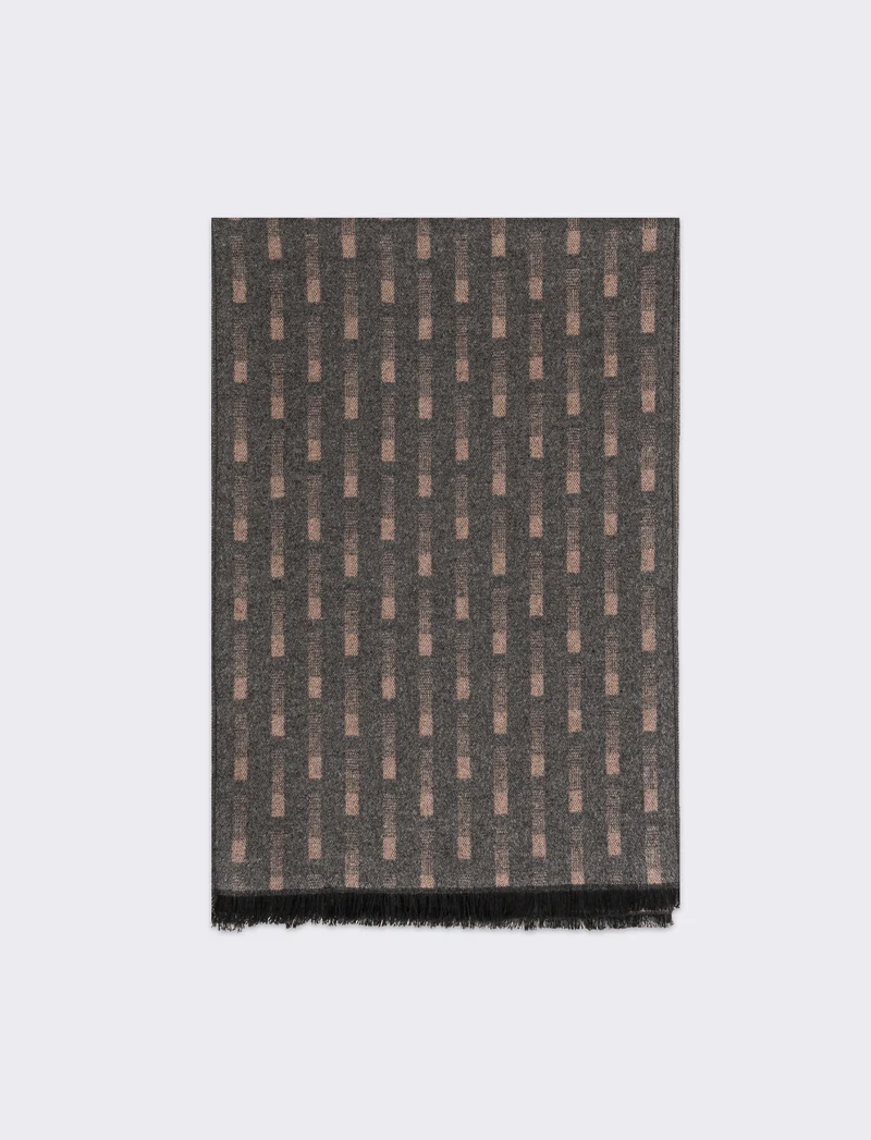 Sciarpa classica uomo vari disegni - Grigio