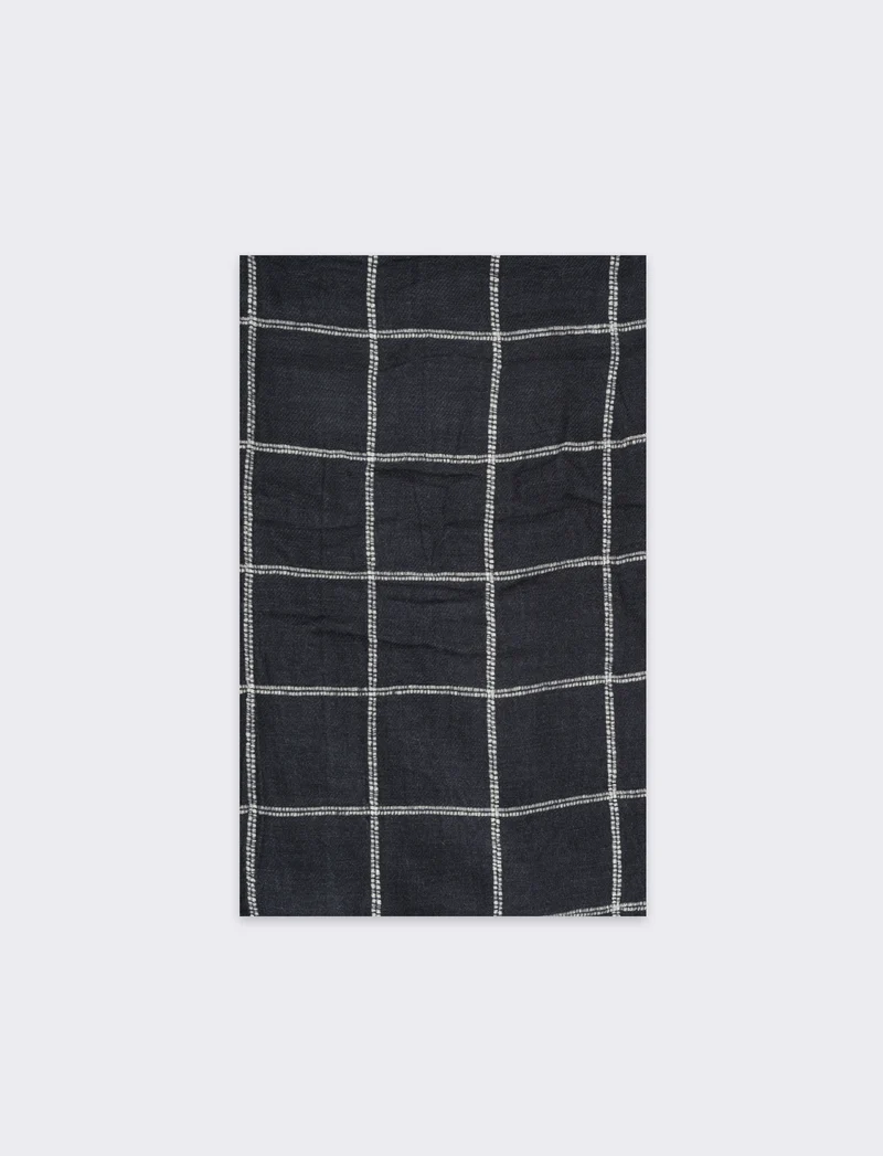 Foulard uomo a quadretti - Blu