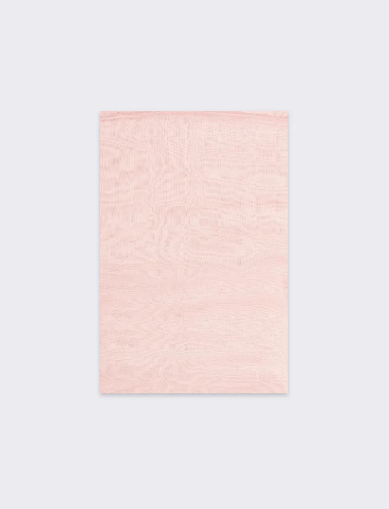 Foulard lucido unito donna - Rosa