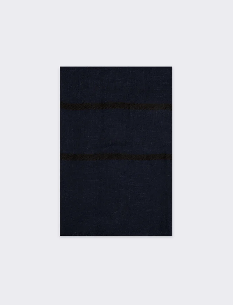 Foulard righe uomo - Denim