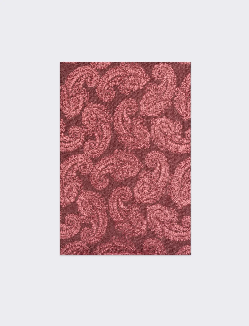 Foulard paisley donna - Rosso
