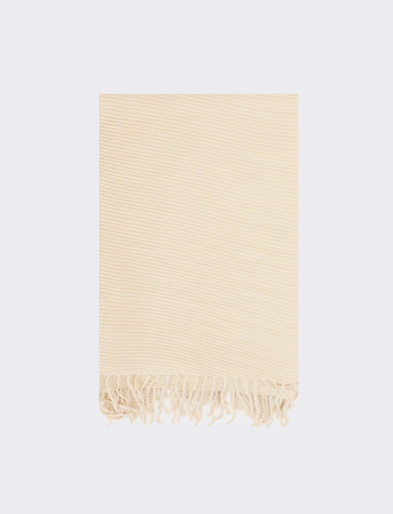 Sciarpa plissettata donna - Beige