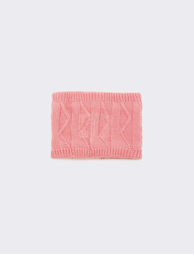 Sciarpa collo con borchiette - Rosa