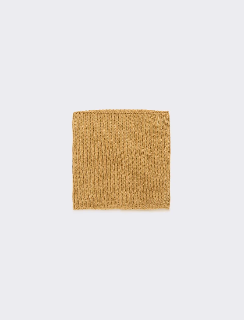 Sciarpa collo con cuore glitter - Beige