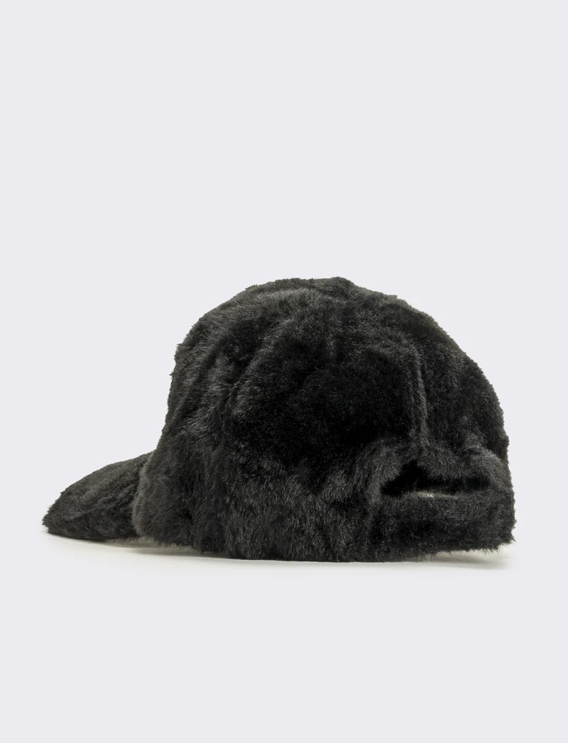Cappello baseball pelliccia - Nero
